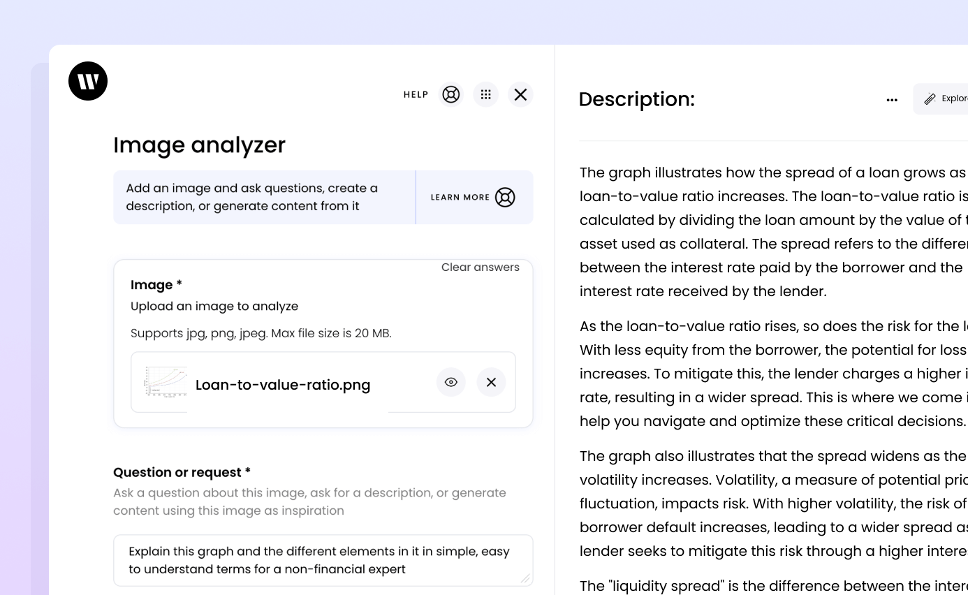 Using image analyzer app in Writer