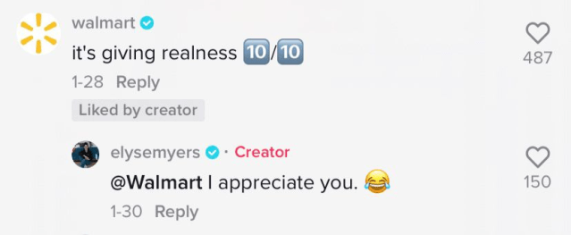 Walmart comment giving realness
